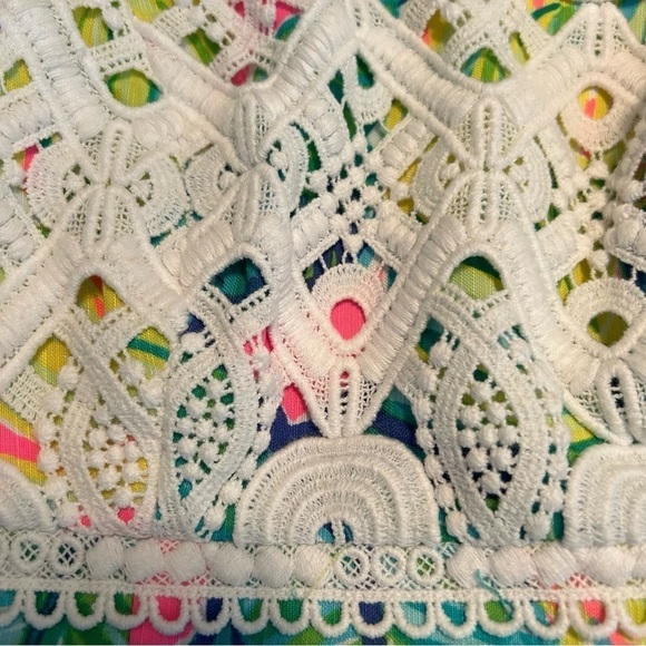 Lily Pulitzer Brynn Pink Sunset Strapless Dress Sz. 0 - Picture 9 of 15